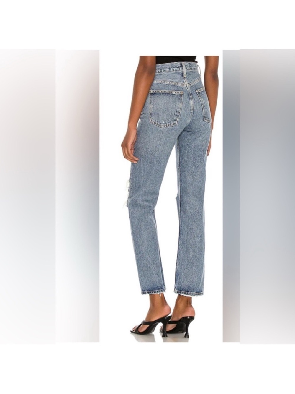 Agolde Vintage Straight-Leg Jeans in Light Blue Wash
